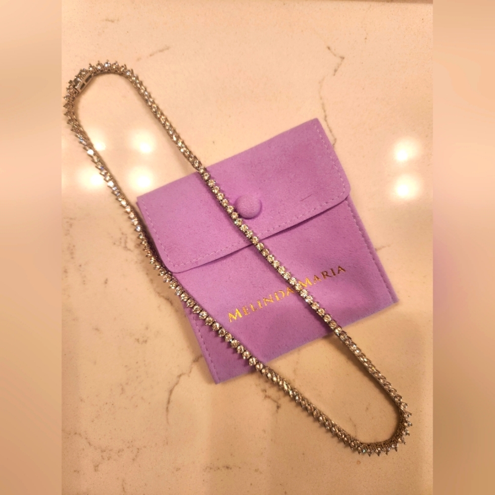 Melinda Maria Not Your Basic Tennis Necklace - 18"